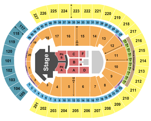 T-Mobile Arena iHeartRadio Music Festival Seating Chart